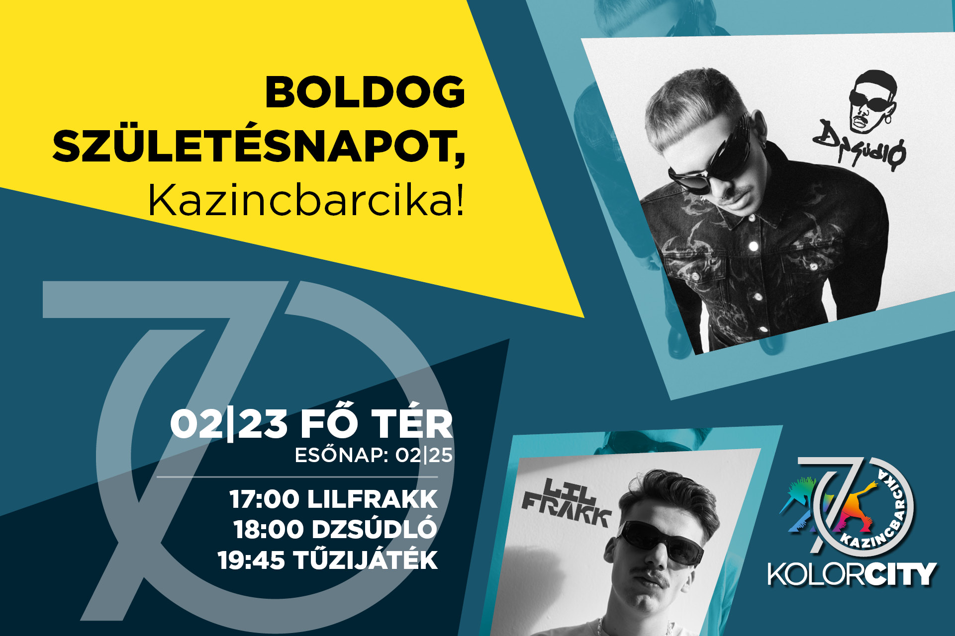 https://kolorline.hu/Boldog születésnapot, Kazincbarcika! Minden, amit a pénteki koncerttel kapcsolatban tudni érdemes
