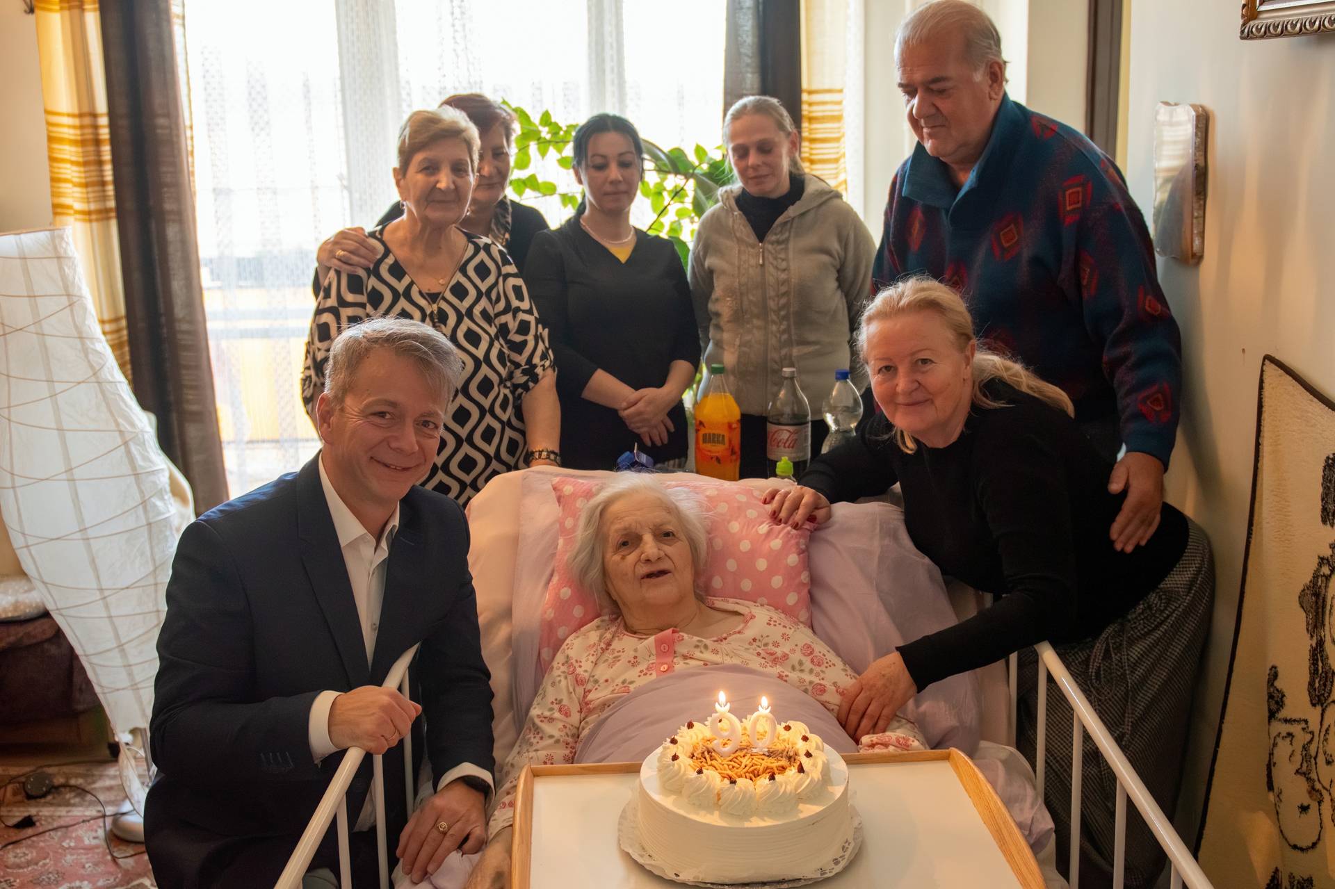 90 éves Szunyogh Gyuláné köszöntése – Belváros