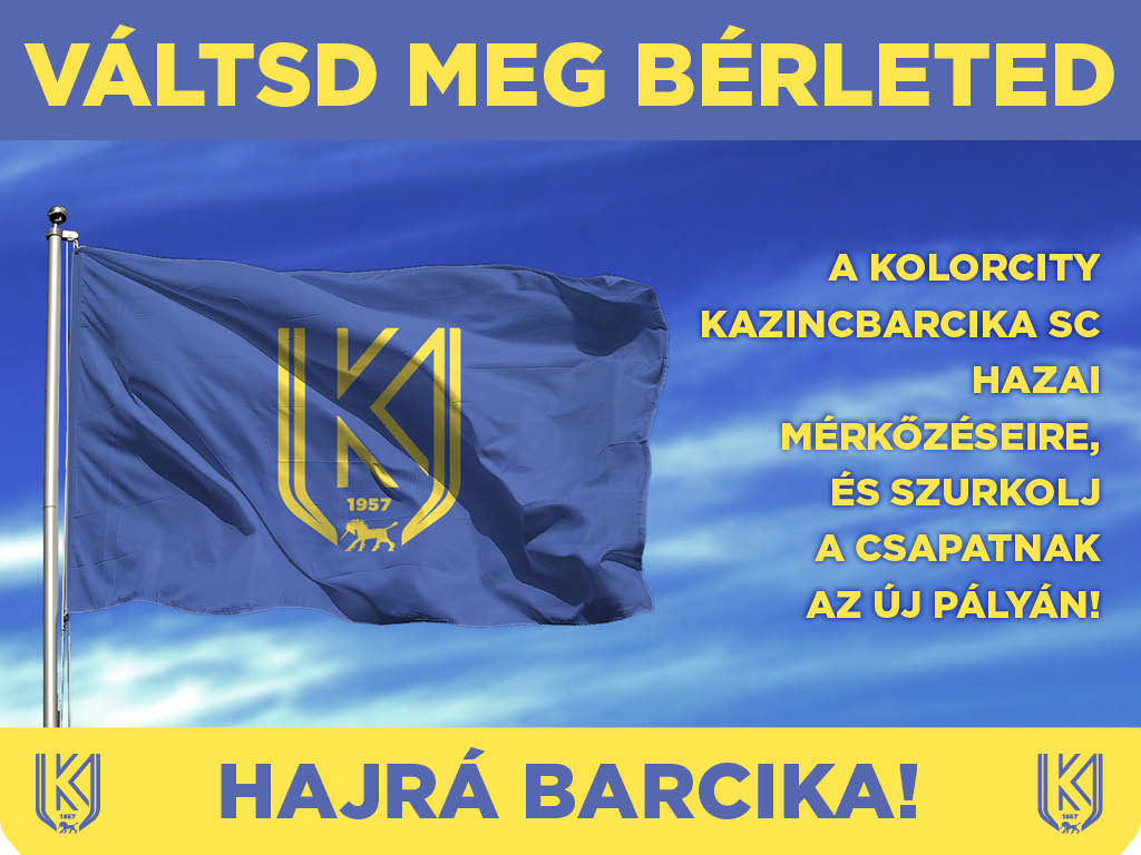 https://kolorline.hu/Váltsa meg bérletét a Kolorcity Kazincbarcika SC hazai mérkőzéseire, és szurkoljon a csapatnak az új pályán!