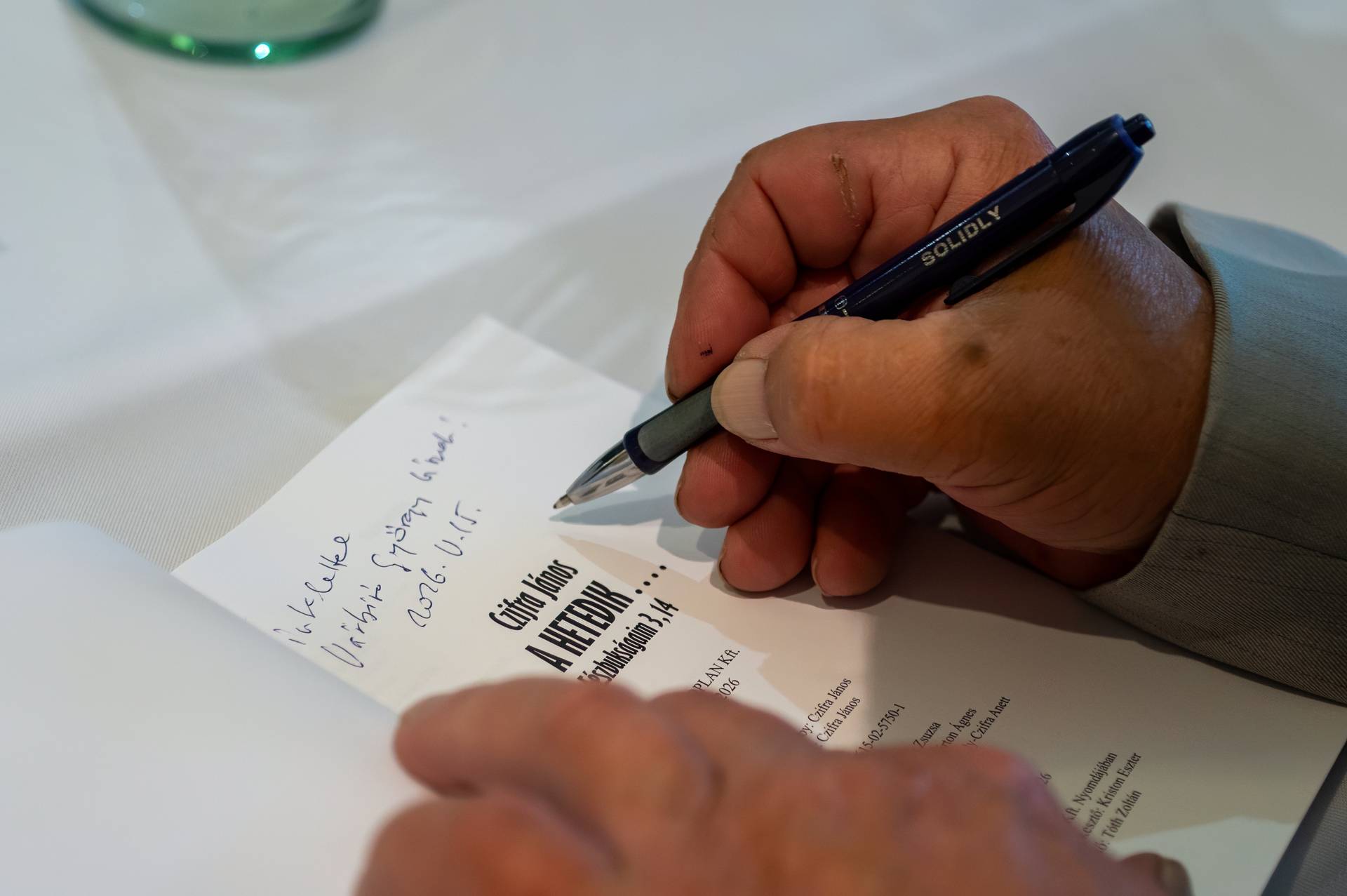Cziffra János közíró könyvbemutatója – Mezey I. Művészeti Központ