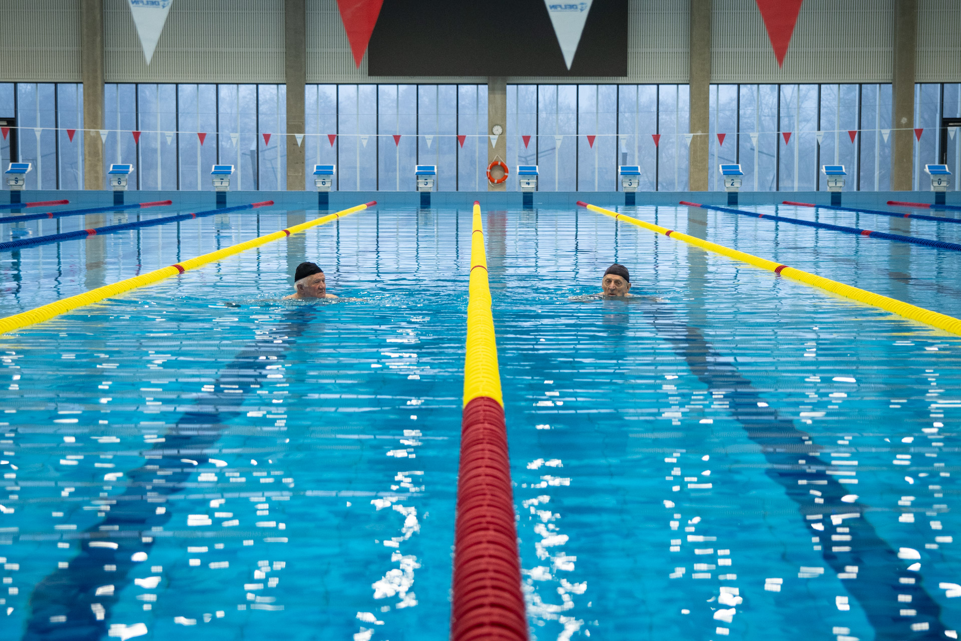 A Vízi komplexum első látogatói