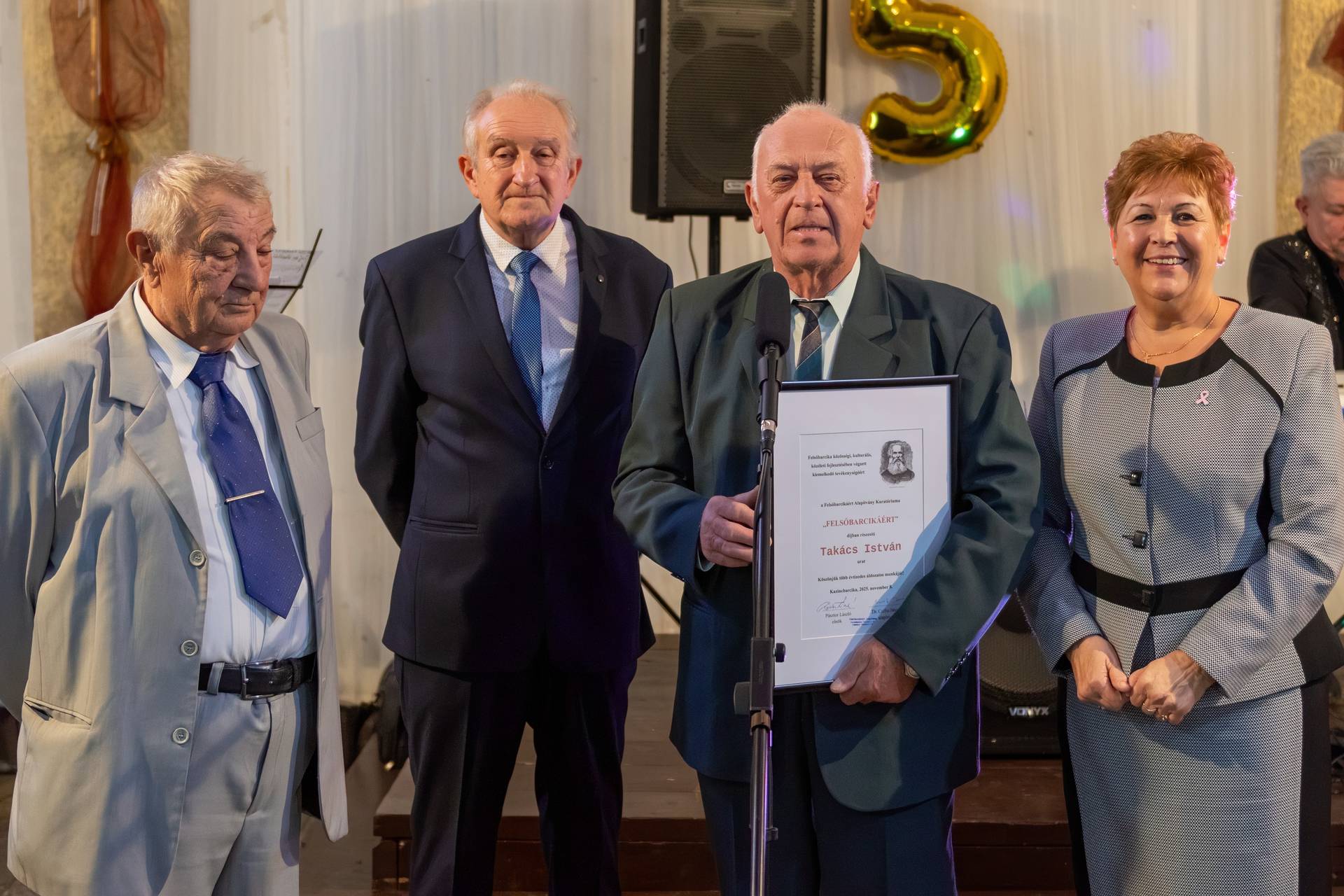 Felsőbarcikáért Alapítvány, Civil díj átadása – Táncsics M. Művelődési Ház