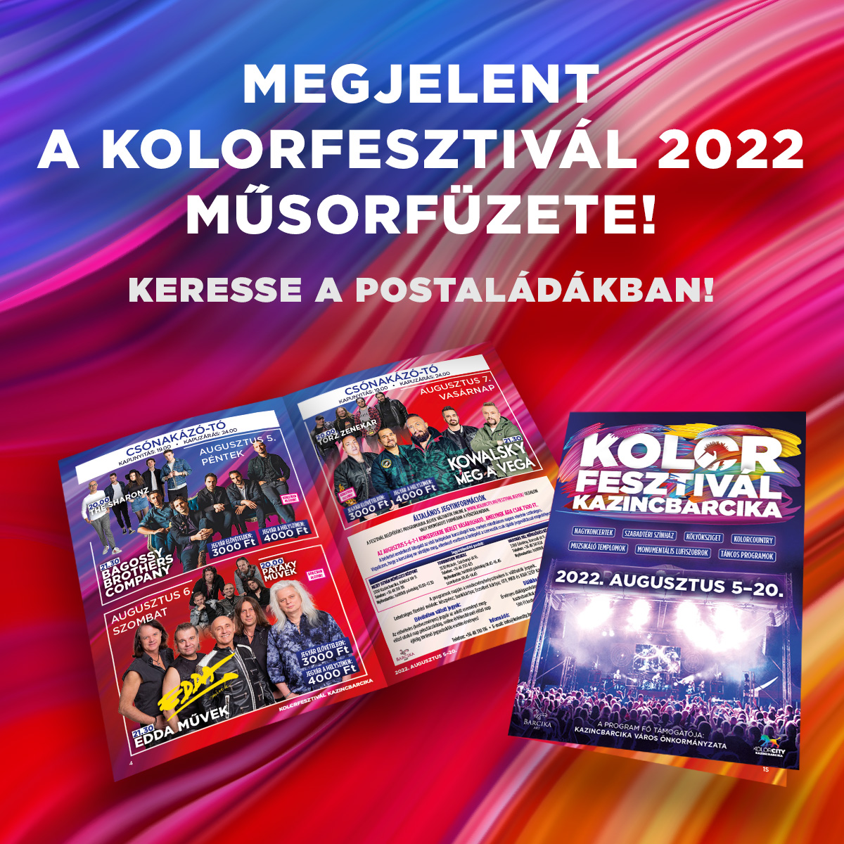 https://kolorline.hu/Keresse postaládájában a Kolorfesztivál műsorfüzetét!