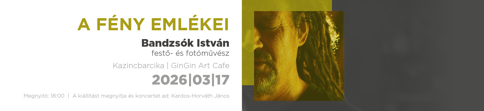 A fény emlékei - Bandzsók István kiállítása