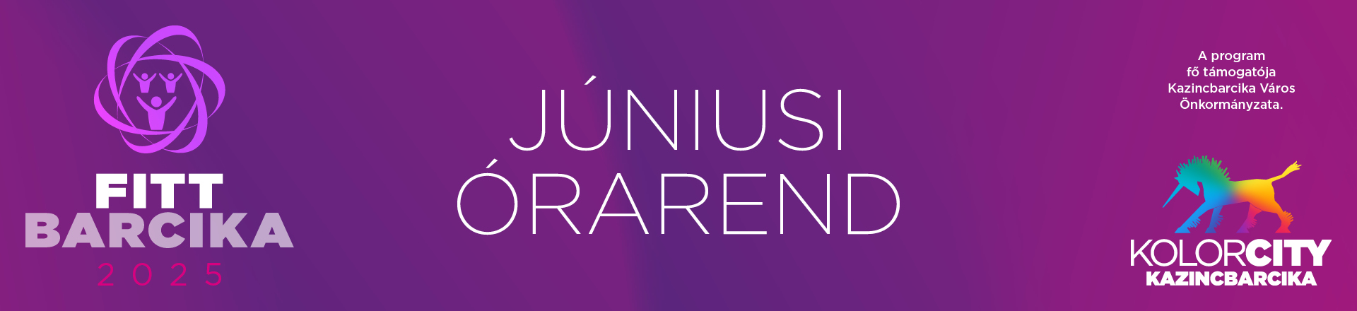 Fitt Barcika júniusi órarend