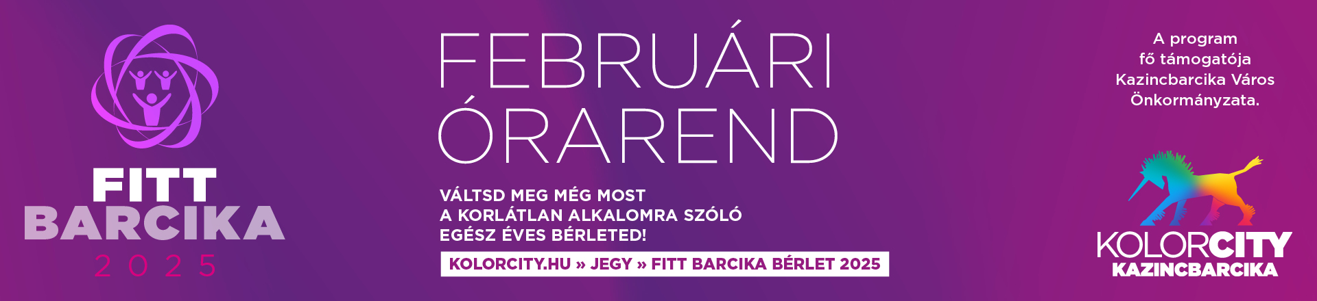 Fitt Barcika februári órarend