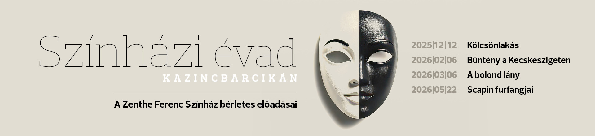 Színházi évad Kazincbarcikán